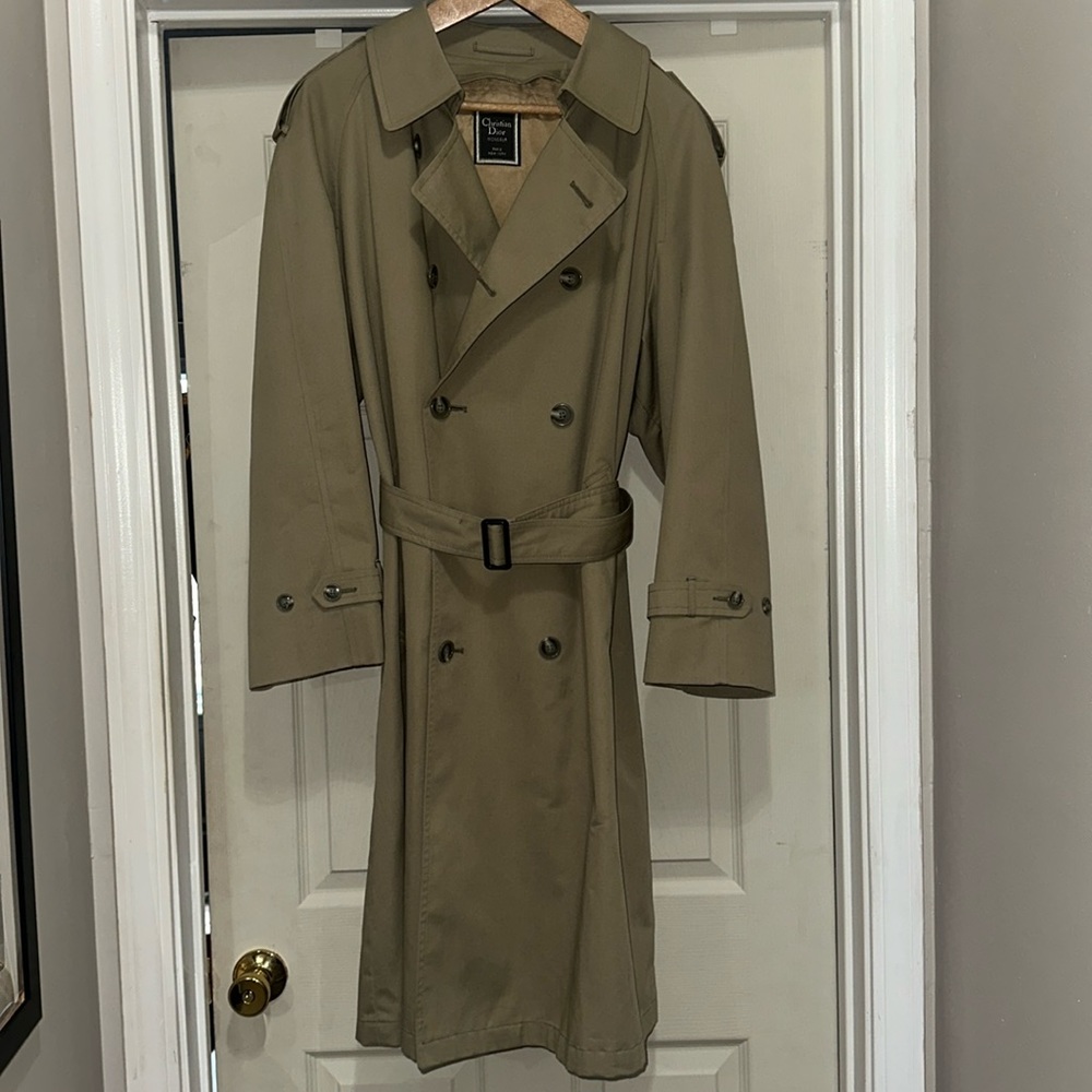 Christian Dior Double Breasted Trench Coat